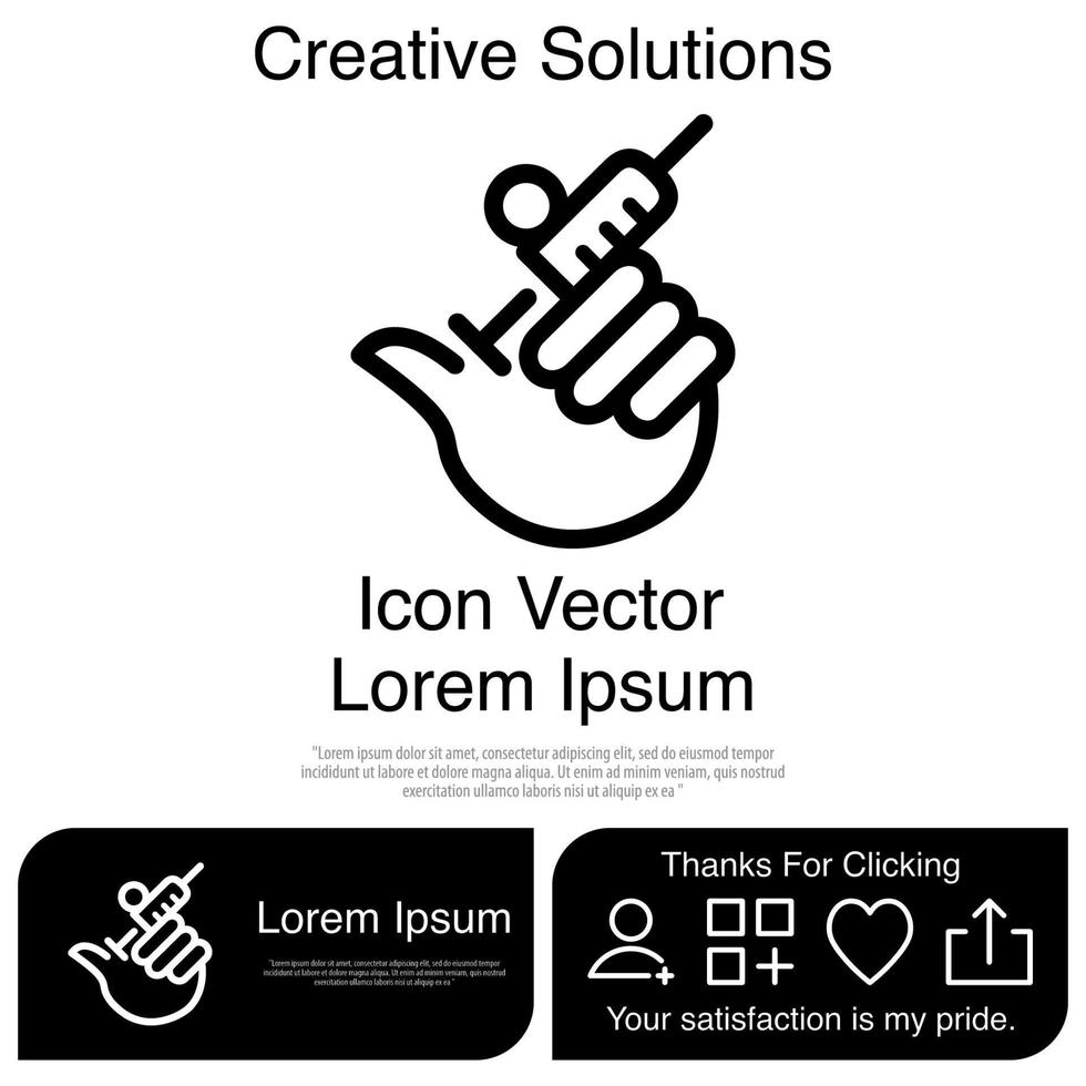 Syiringe Icon EPS 10 vector