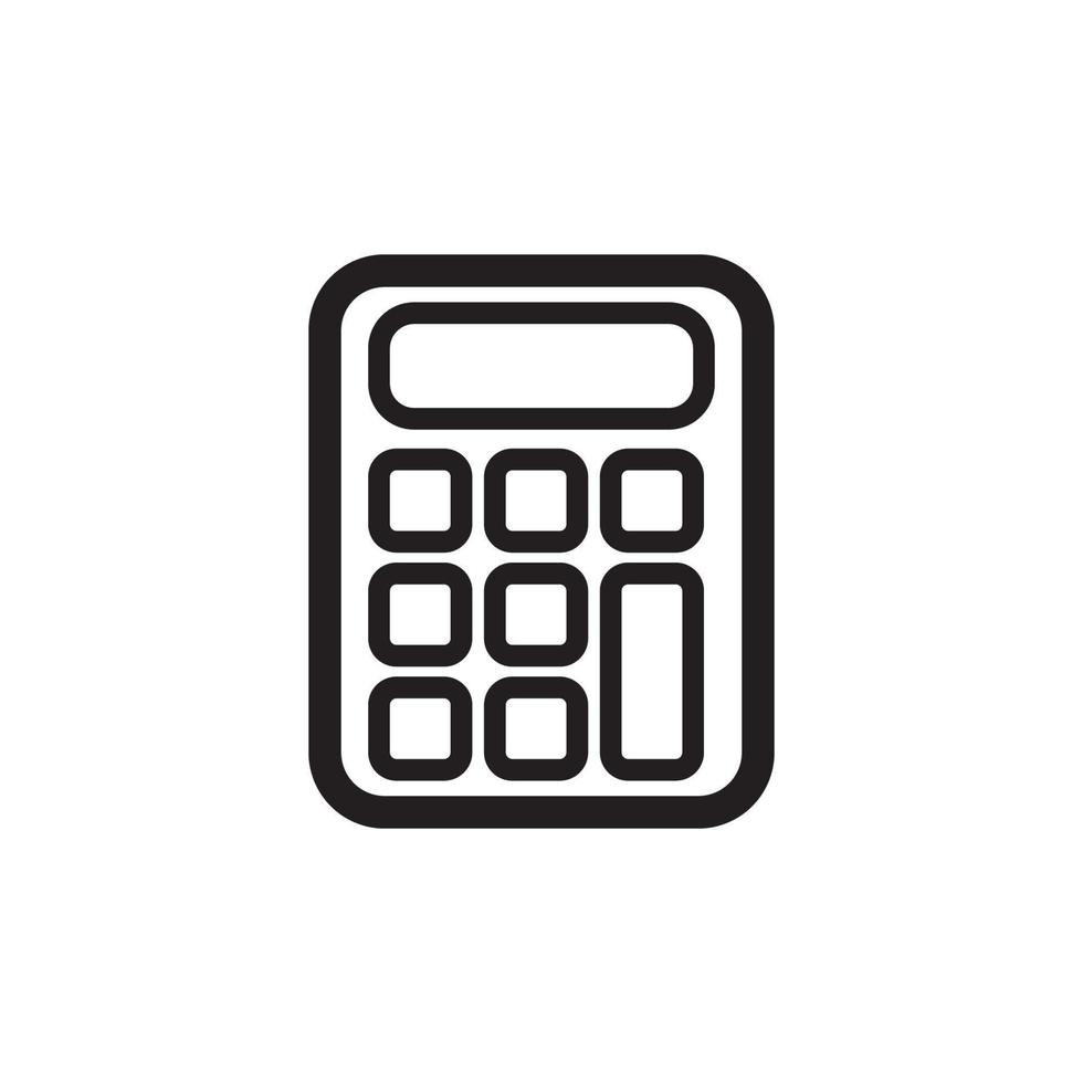 icono de calculadora eps 10 vector