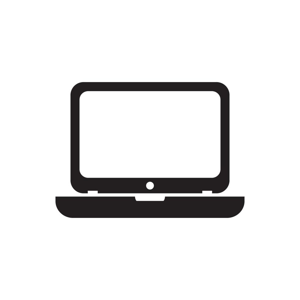 icono de computadora portátil eps 10 vector