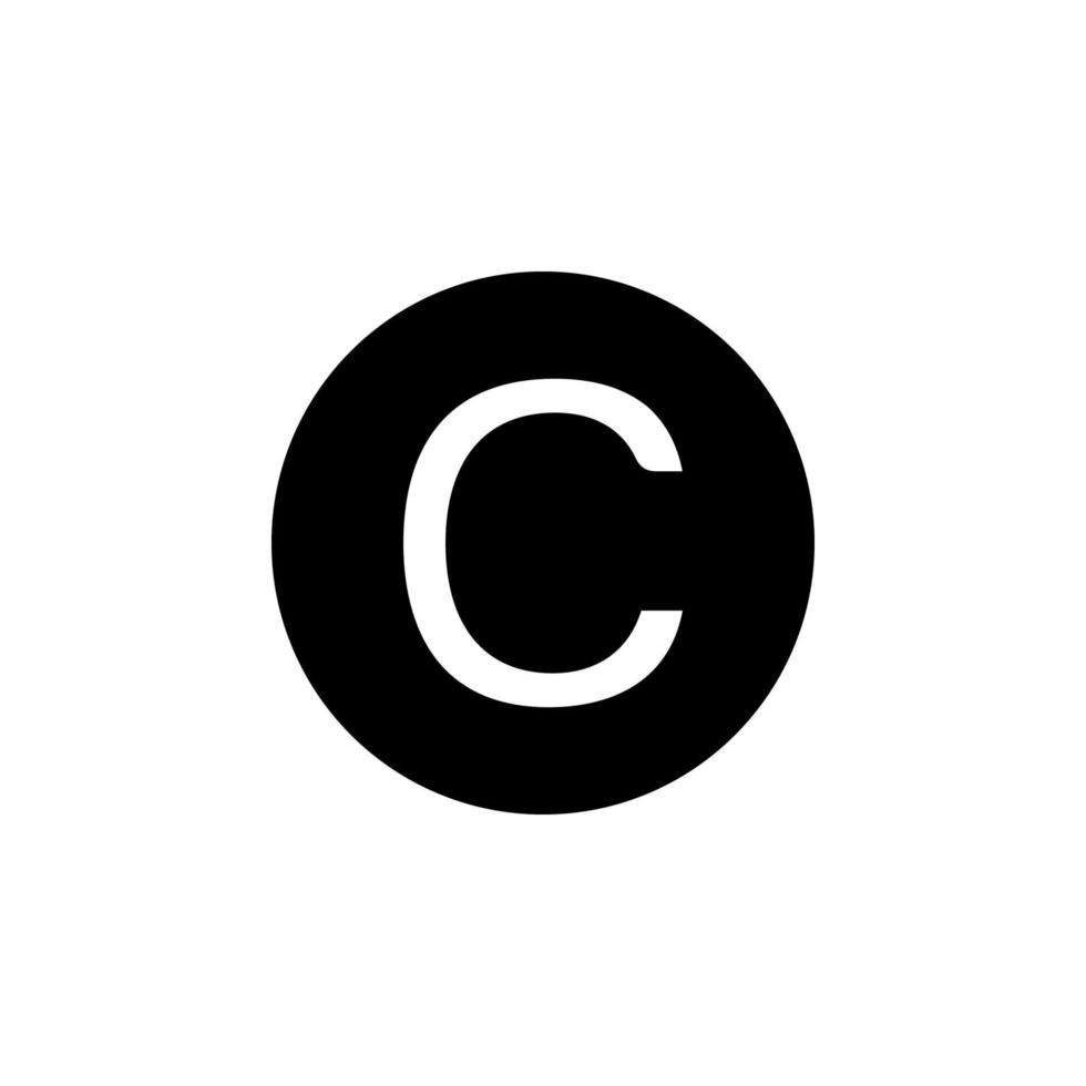 Copyright Icon EPS 10 vector