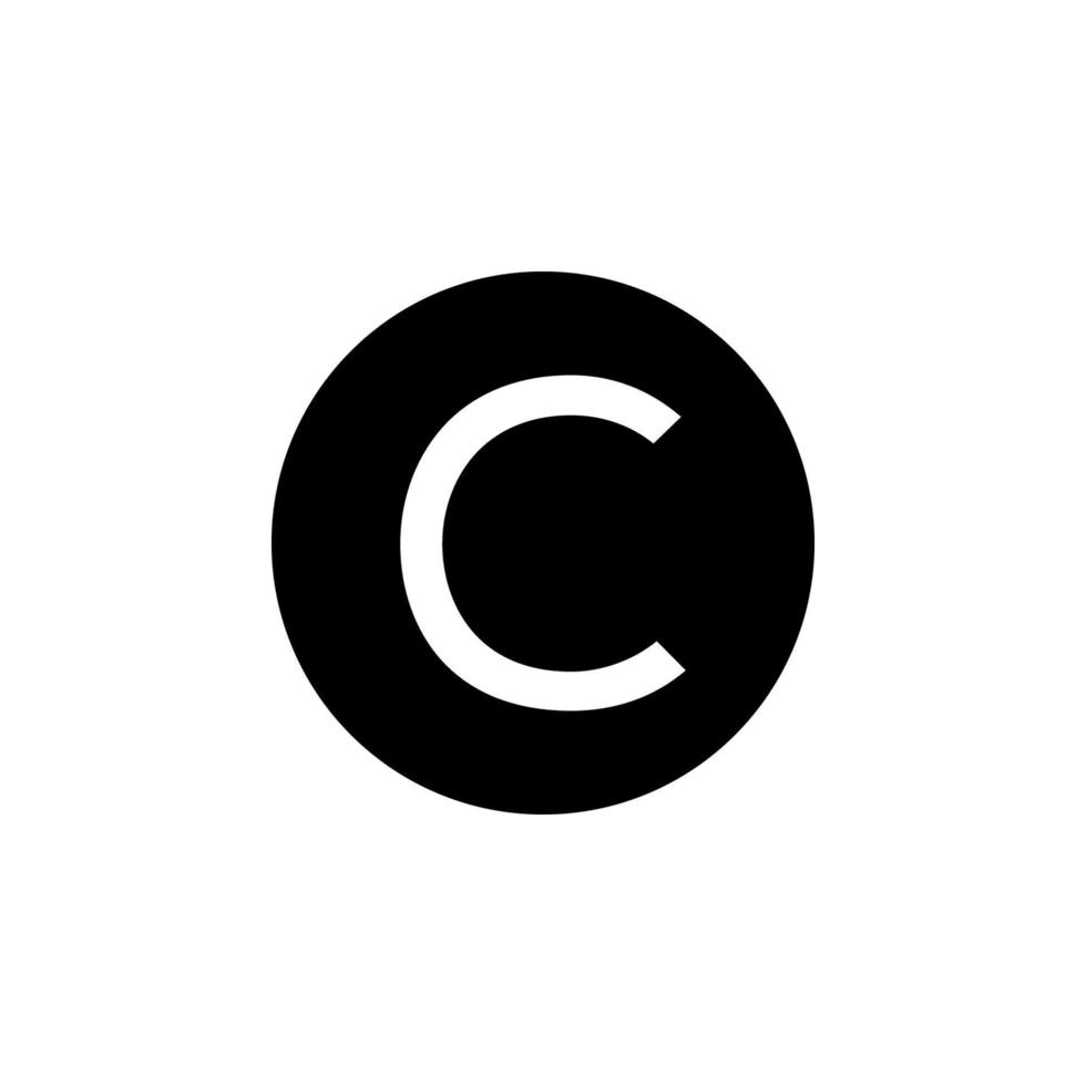Copyright Icon EPS 10 vector
