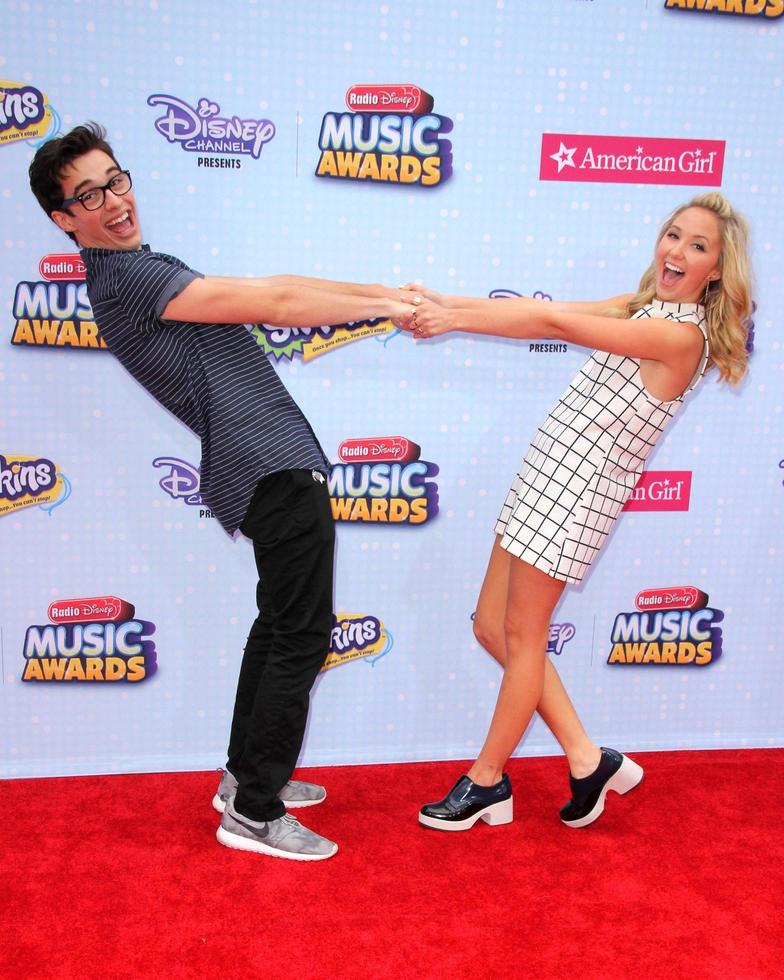 LOS ANGELES, FEB 25 - Joey Bragg, Audrey Whitby at the Radio DIsney Music Awards 2015 at the Nokia Theater on April 25, 2015 in Los Angeles, CA photo