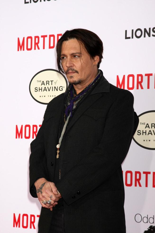LOS ANGELES, JAN 21 - Johnny Depp at the Mortdecai LA Premiere at a TCL Chinese Theater on January 21, 2015 in Los Angeles, CA photo