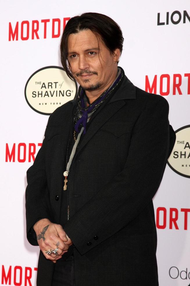 LOS ANGELES, JAN 21 - Johnny Depp at the Mortdecai LA Premiere at a TCL Chinese Theater on January 21, 2015 in Los Angeles, CA photo