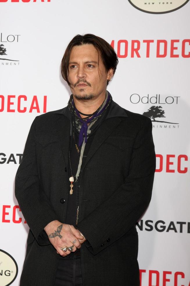 LOS ANGELES, JAN 21 - Johnny Depp at the Mortdecai LA Premiere at a TCL Chinese Theater on January 21, 2015 in Los Angeles, CA photo