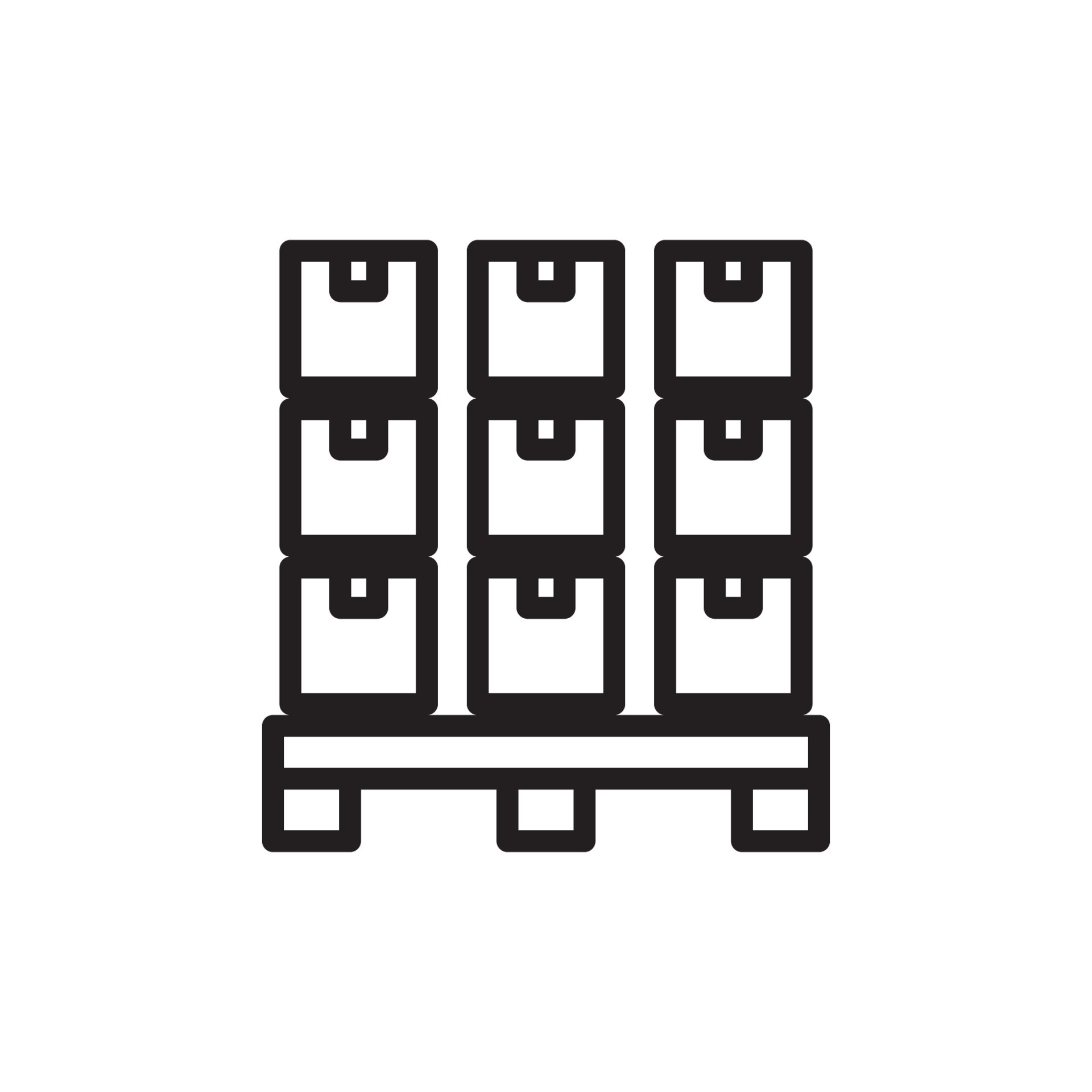 Boxes on a Pallet Icon EPS 10 9504228 Vector Art at Vecteezy