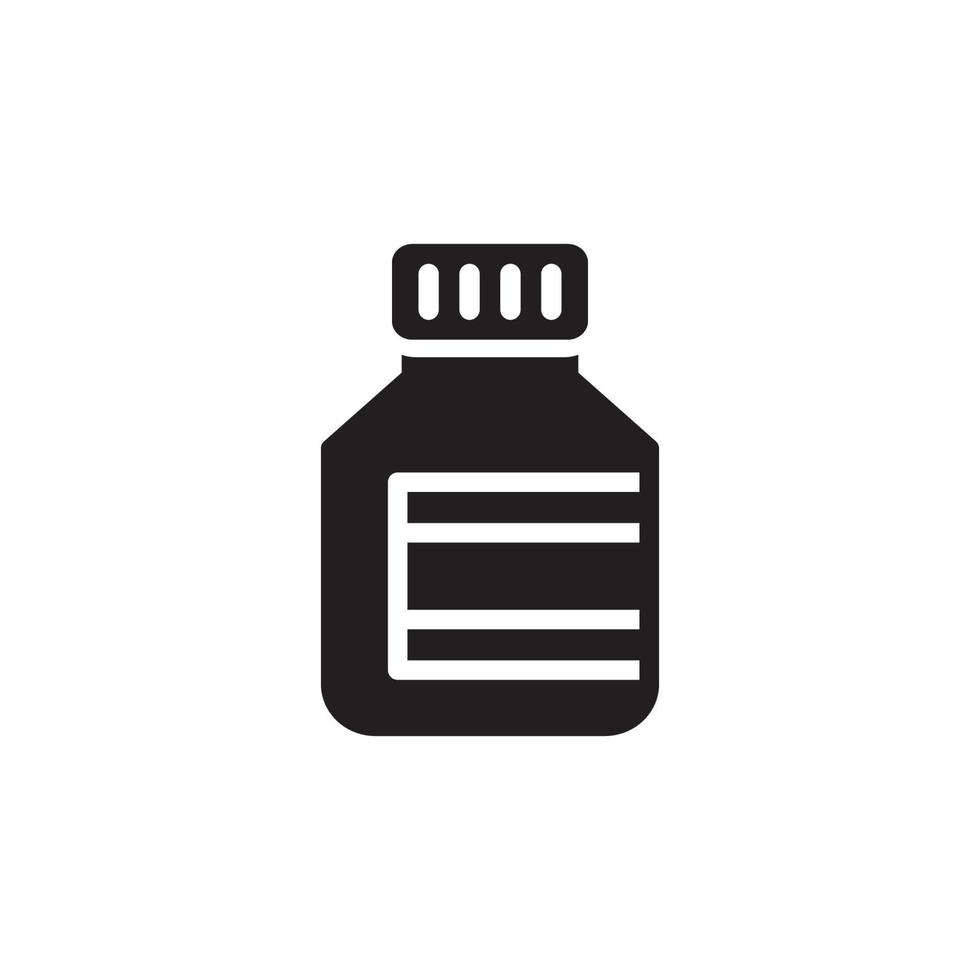 Bottle Pill Icon EPS 10 vector