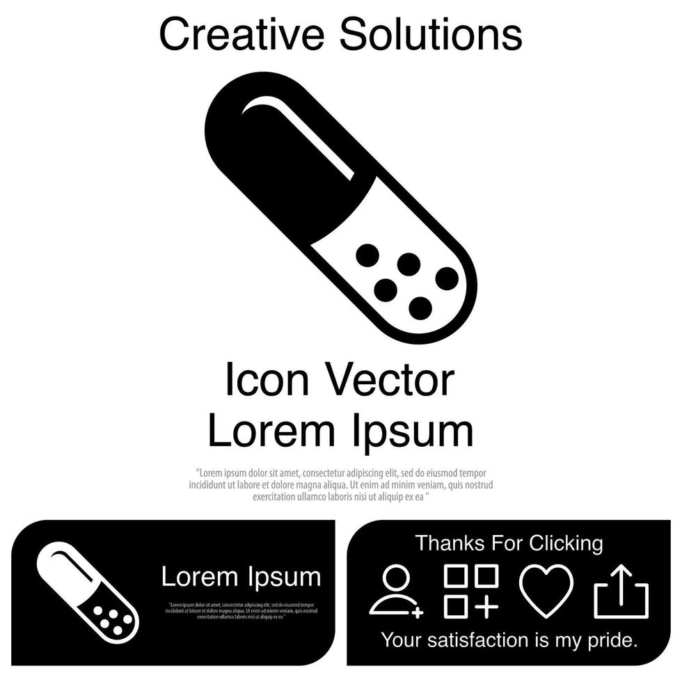 Capsule Icon EPS 10 vector