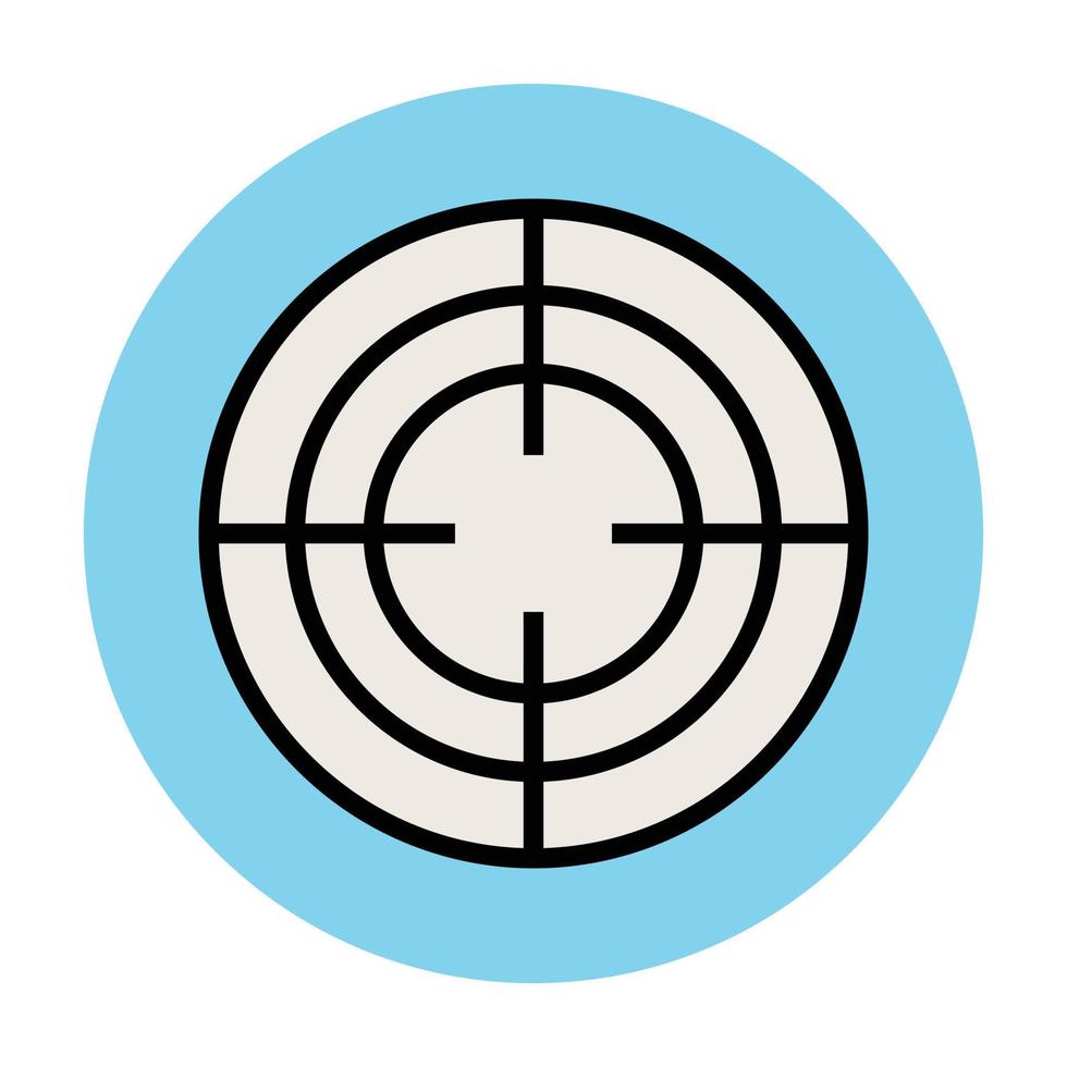 Trendy Shooting Target vector