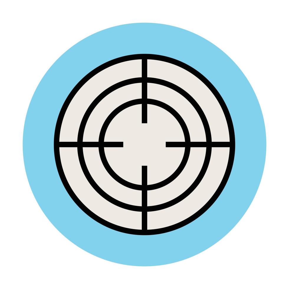 Trendy Shooting Target vector