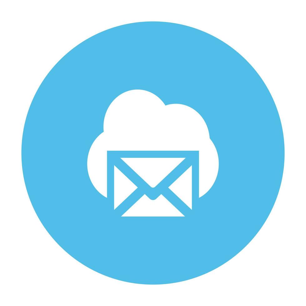 Trendy Cloud Mail vector