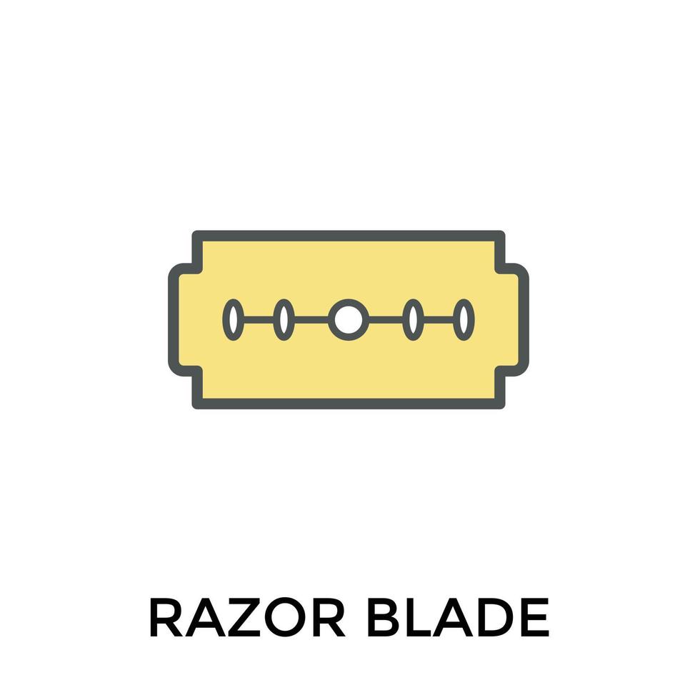 Trendy Razor Blade vector