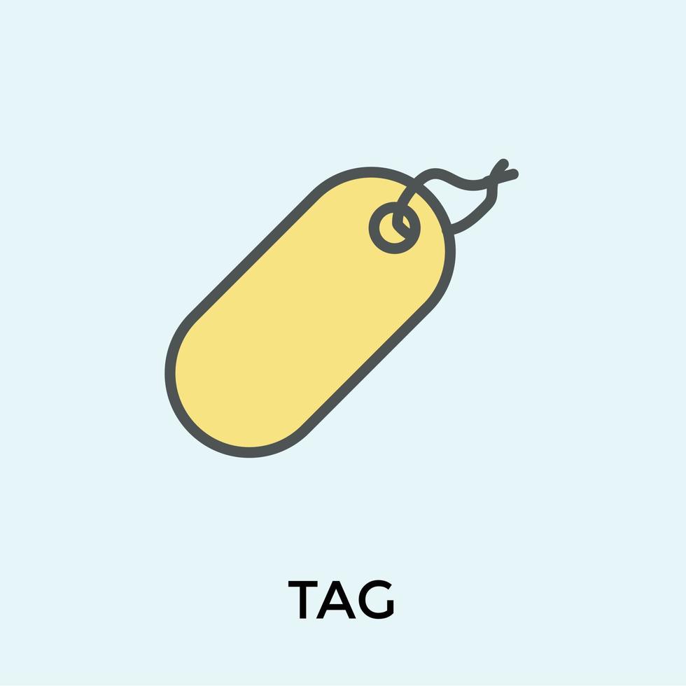 Trendy Tag Concepts vector