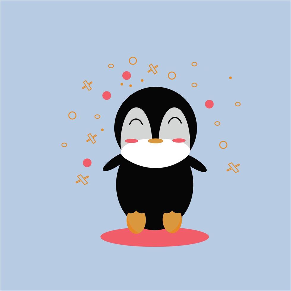 conjunto de caracteres de pingüino pro vector