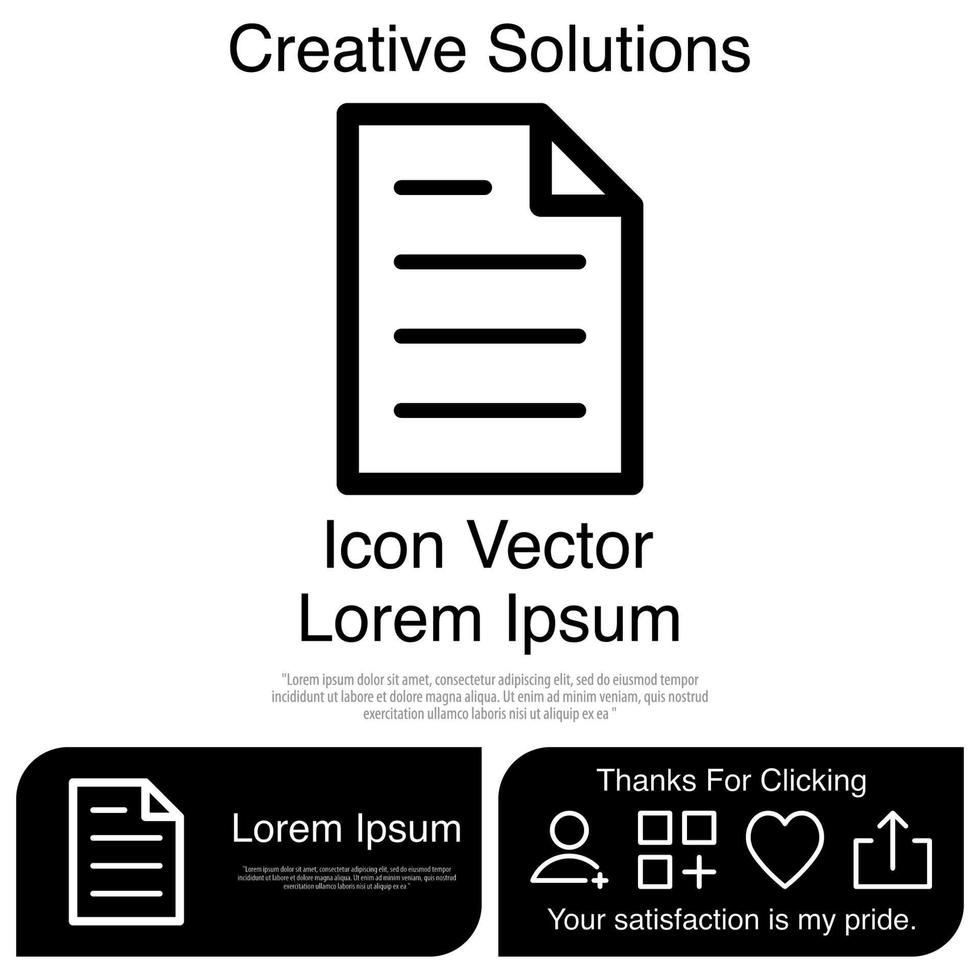 Paper Icon EPS 10 vector