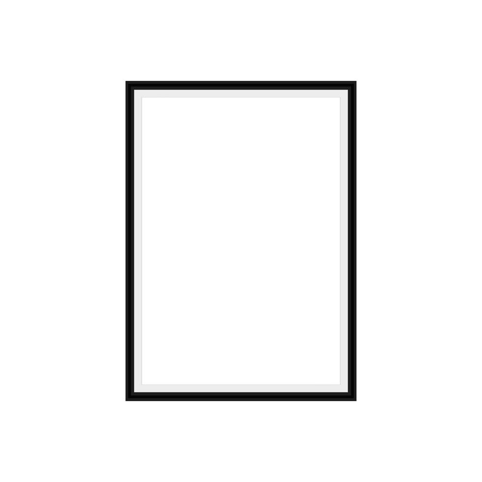 Realistic black frame. Ideal for your presentations. vector