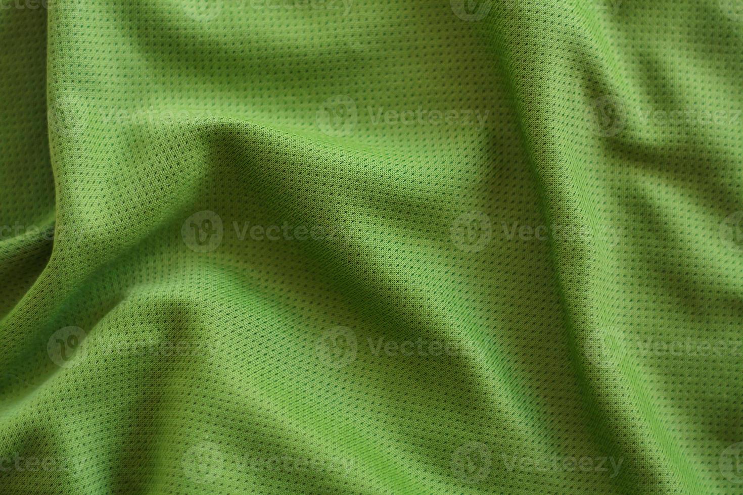 crumpled green fabric texture background photo