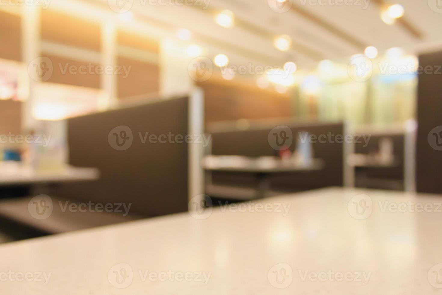 Blur Restaurant interior background photo