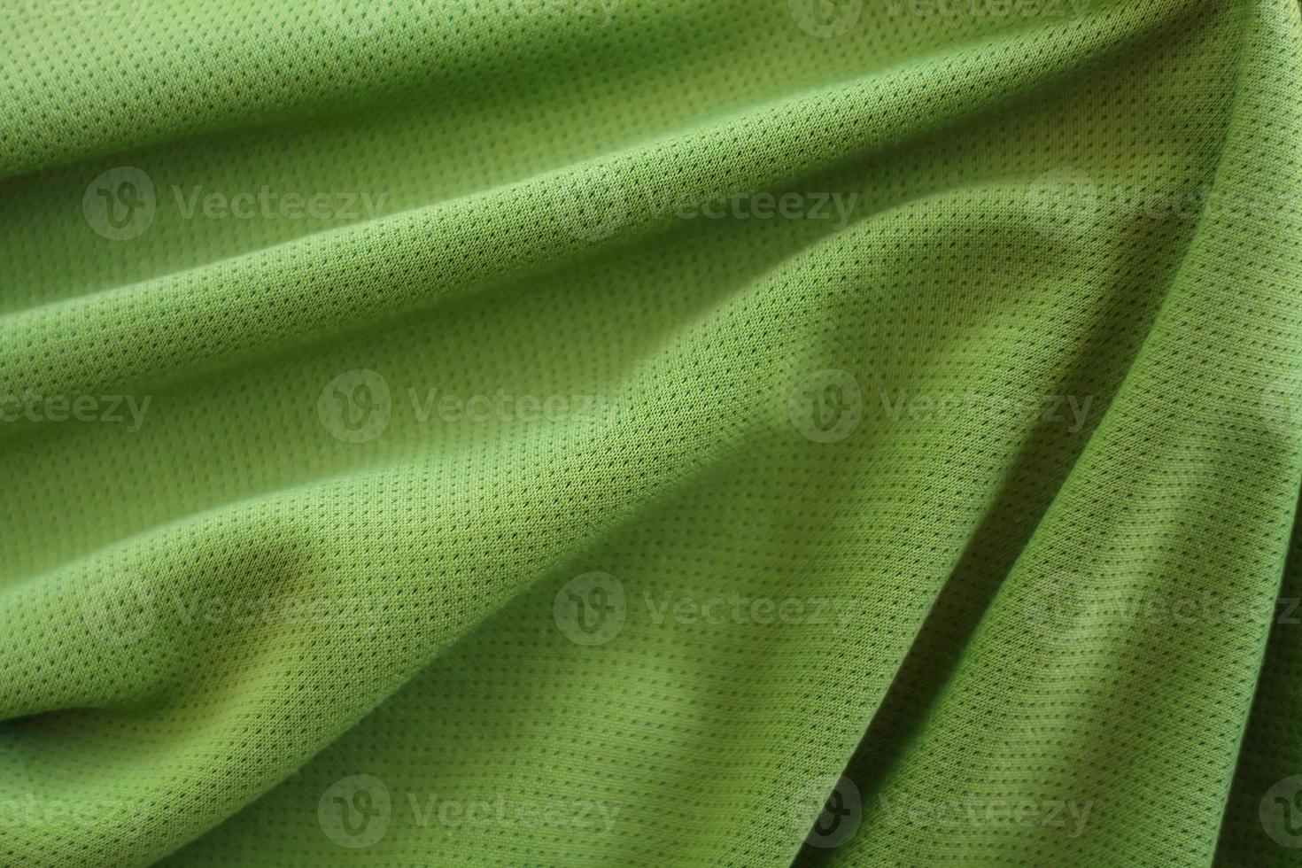 crumpled green fabric texture background photo