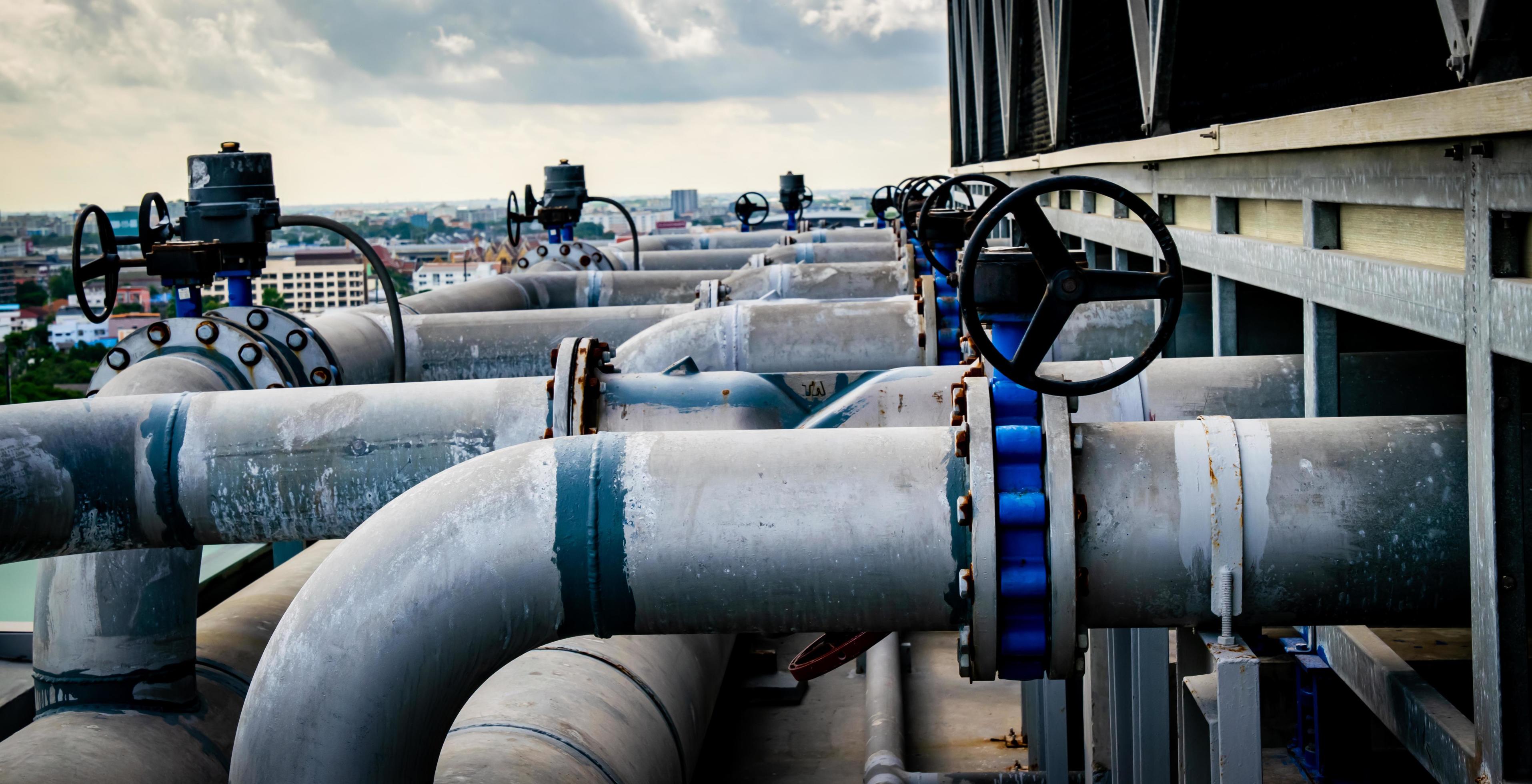 Open or close valve of cooling tower,butterfly valve beside of cooling