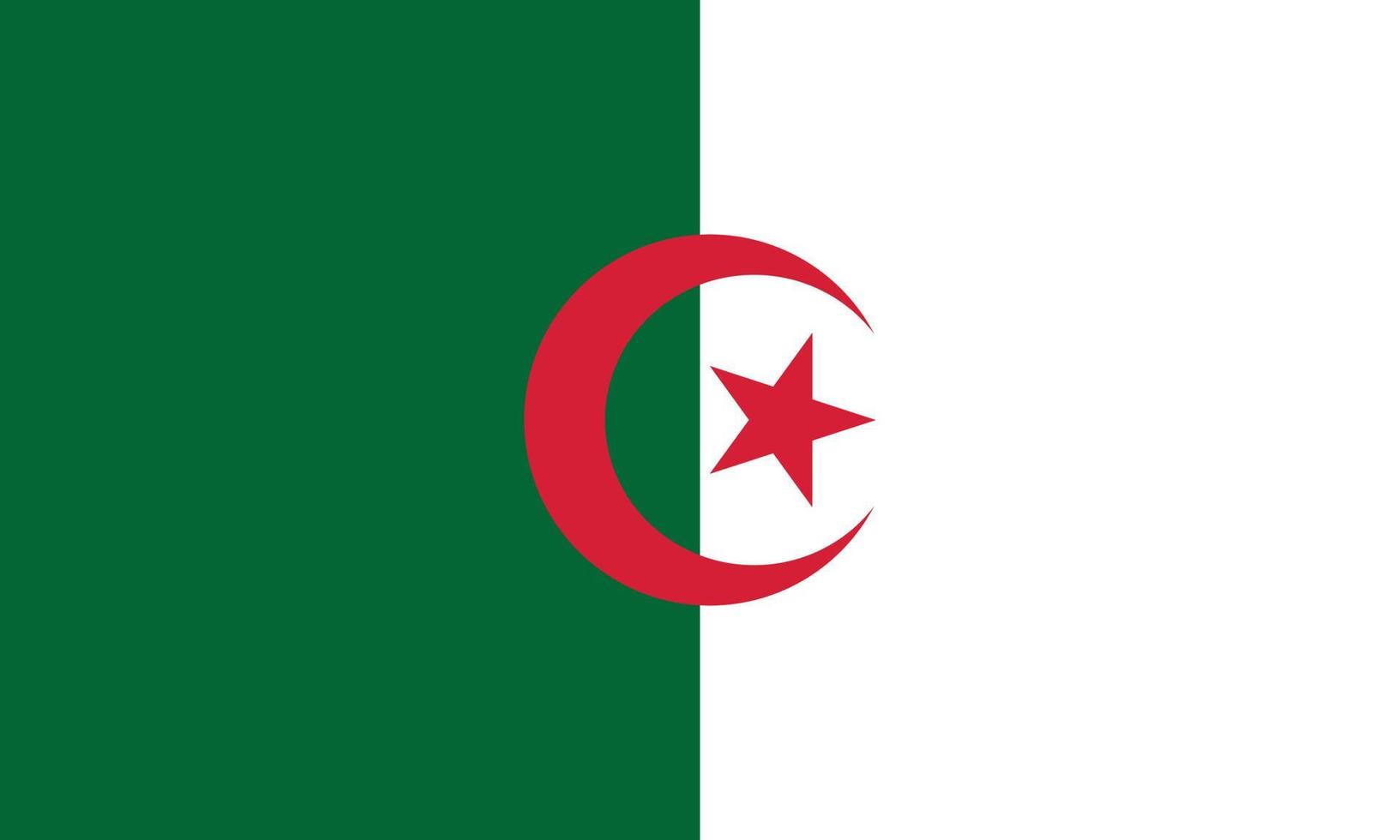 The national flag of Algeria vector illustration