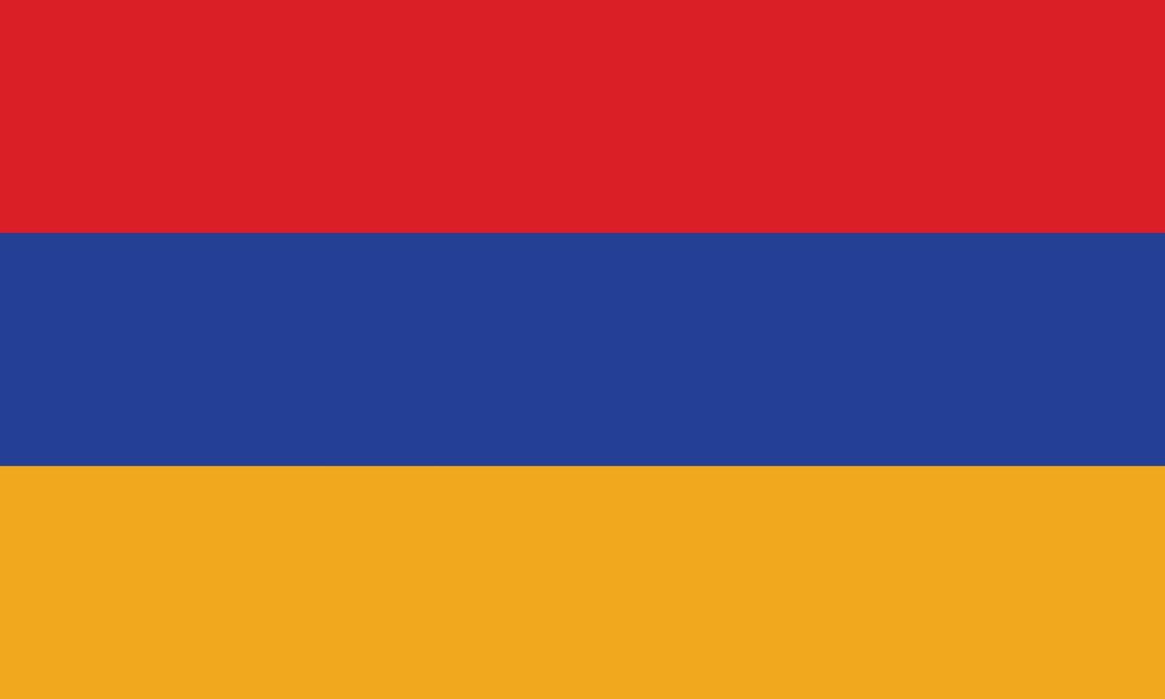 la bandera nacional de armenia ilustración vectorial vector
