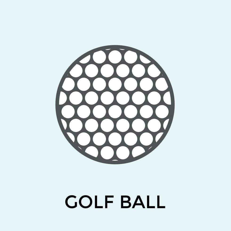 pelota de golf de moda vector