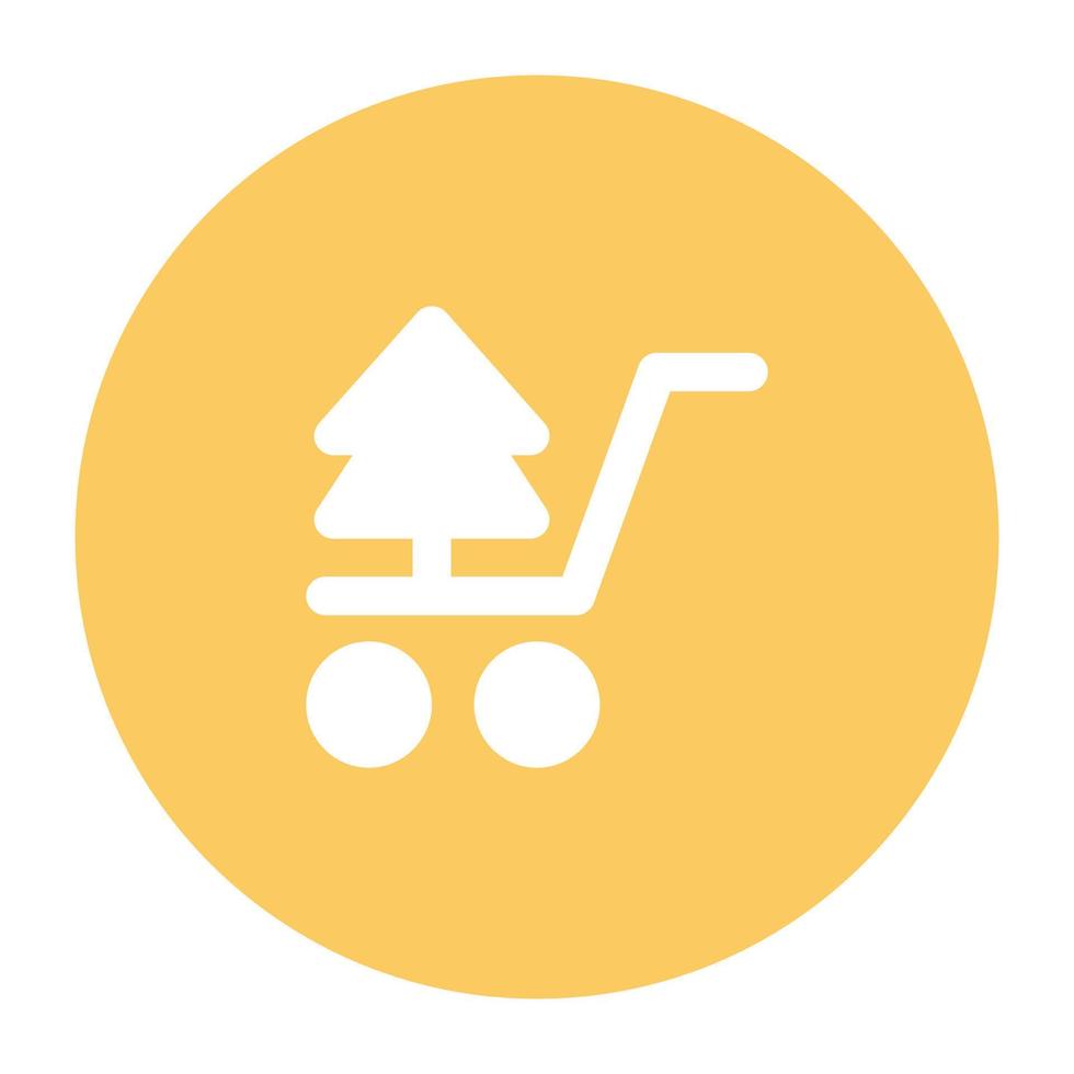 Trendy Christmas Shopping vector
