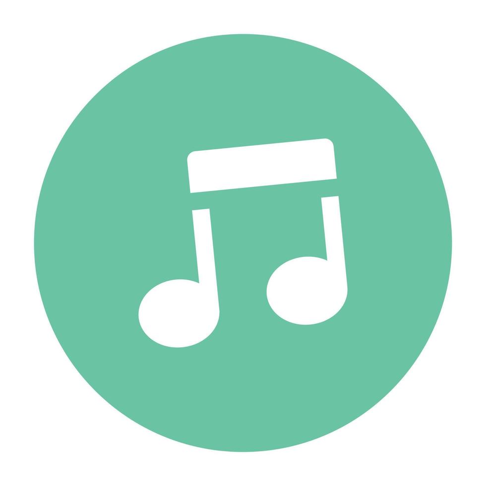 Trendy Music Note vector