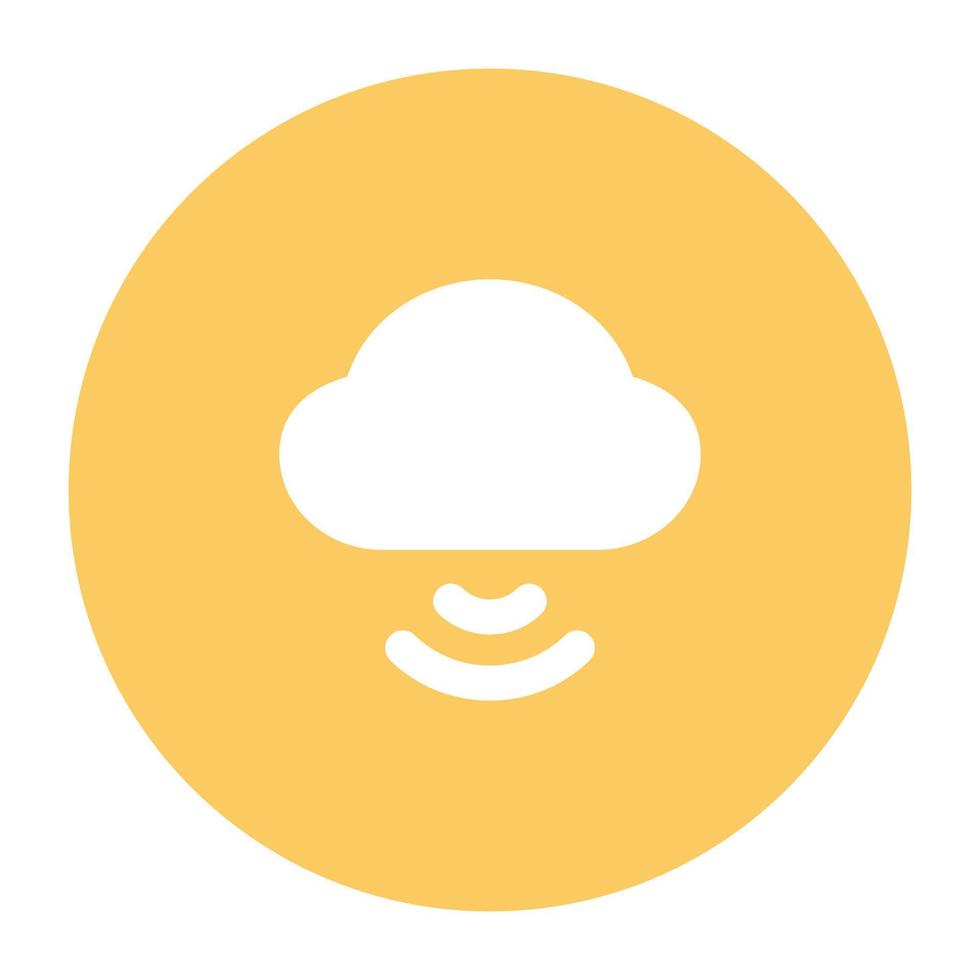 Trendy Cloud Connection vector