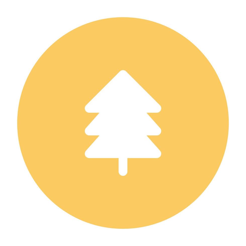 Trendy Pine Tree vector