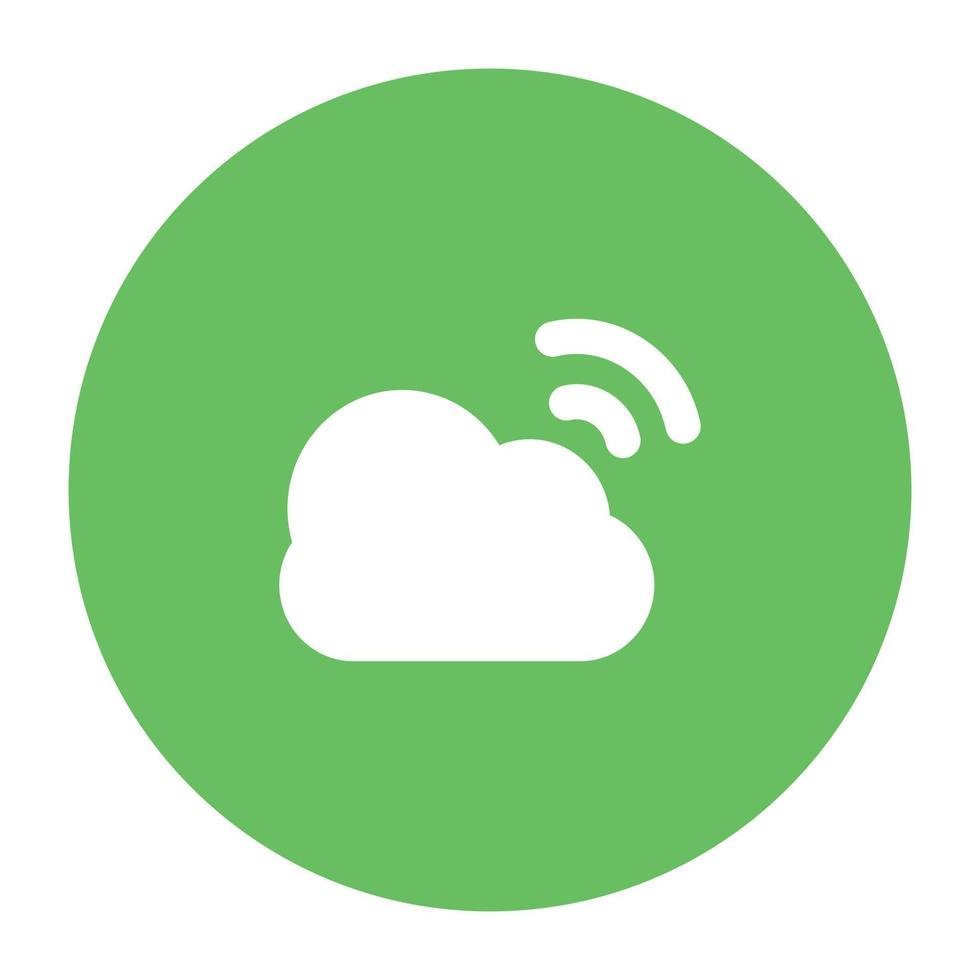 Trendy Cloud Connection vector