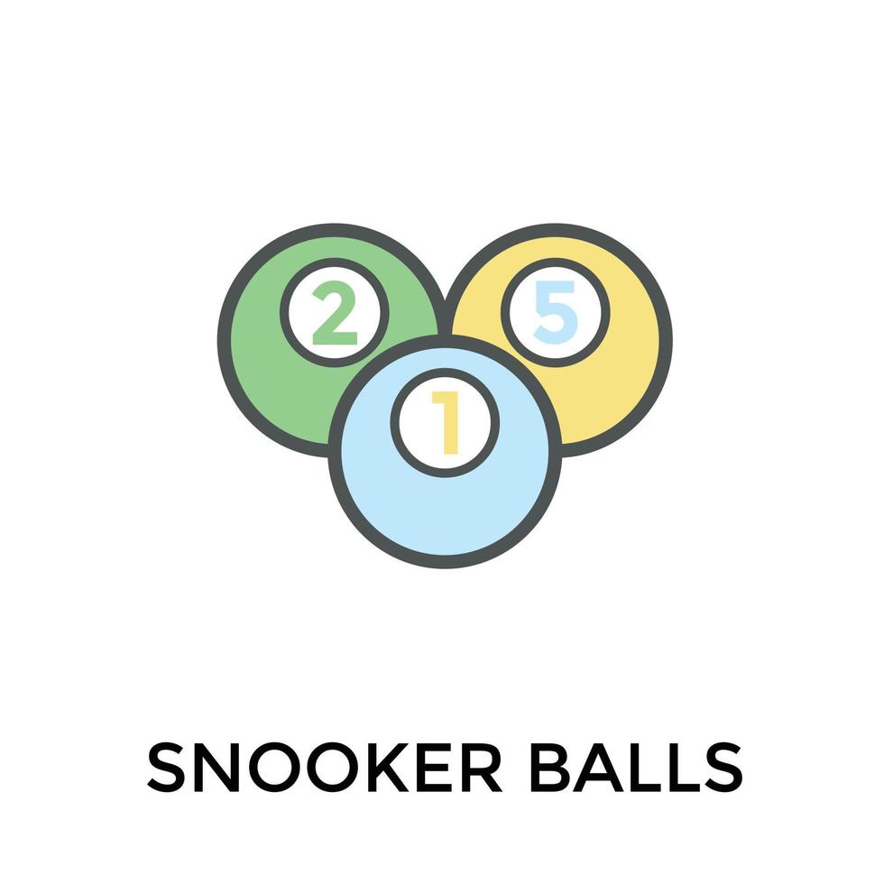 Trendy Billiard Balls vector