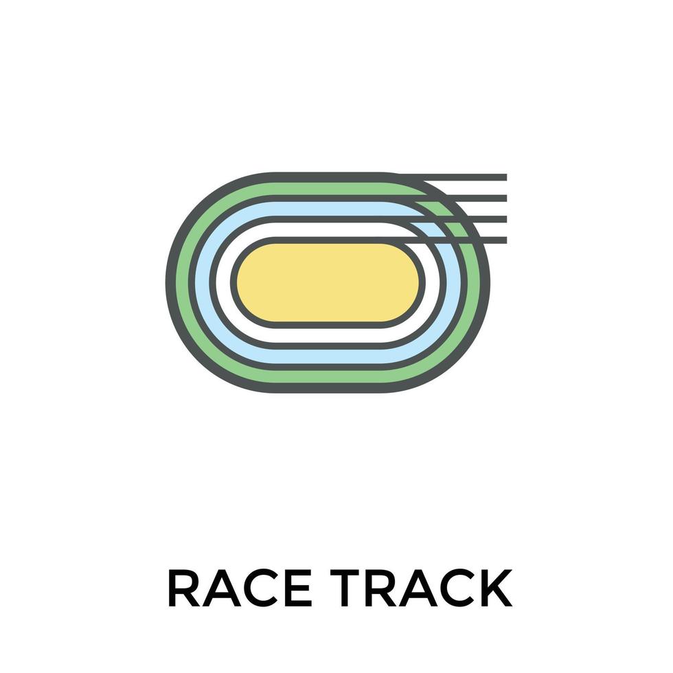 Trendy Race Track vector