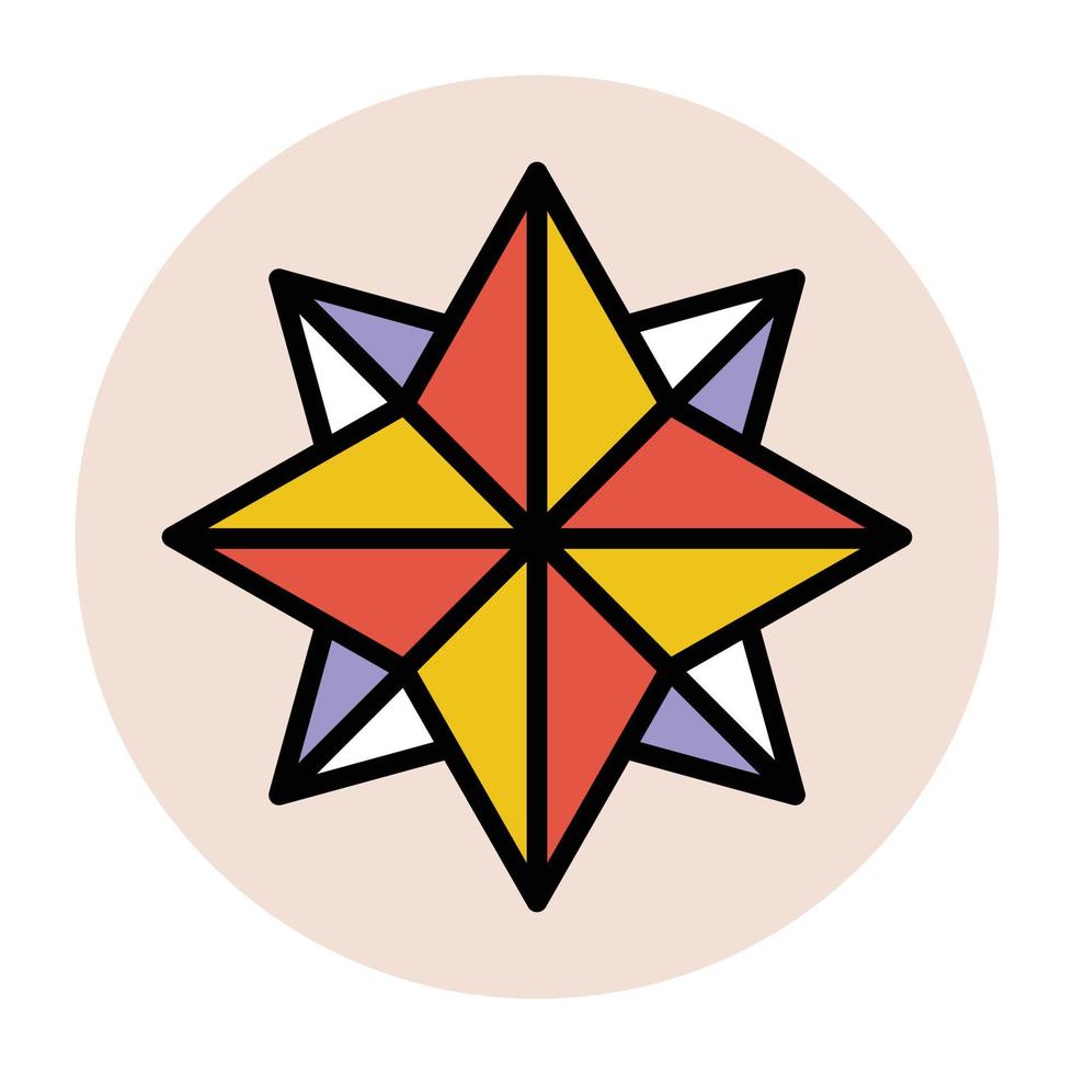 Trendy Compass Concepts vector