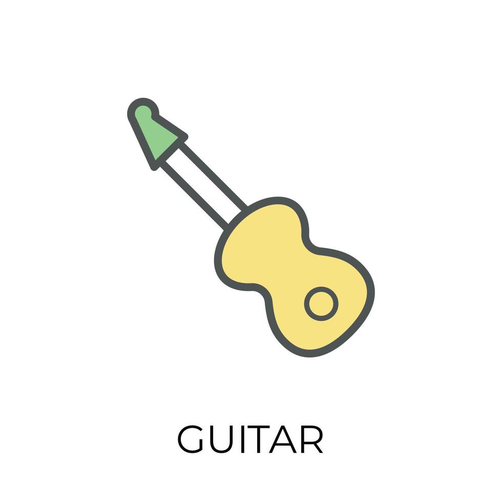 Trendy Guitar Concepts vector