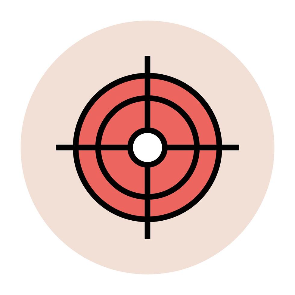 Trendy Shooting Target vector