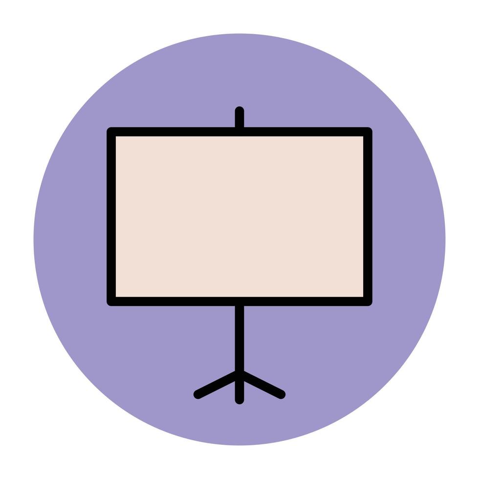 Trendy Projection Screen vector