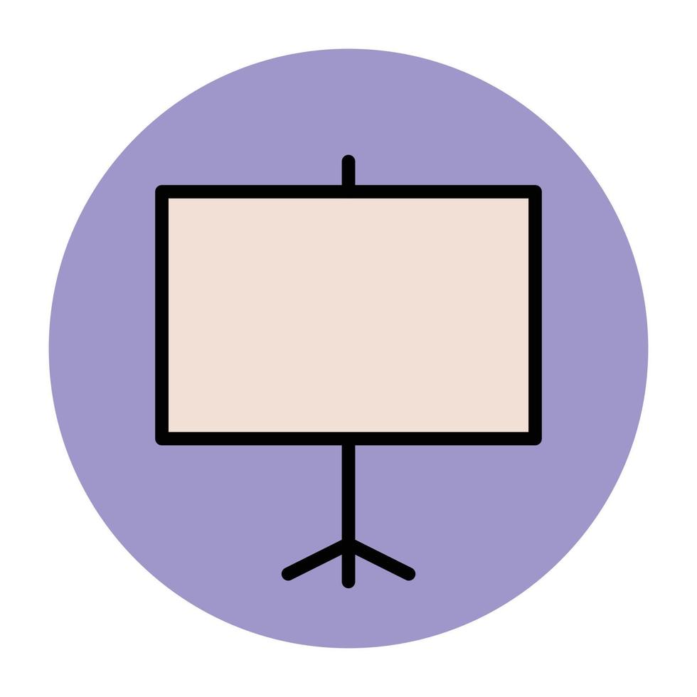 Trendy Projection Screen vector