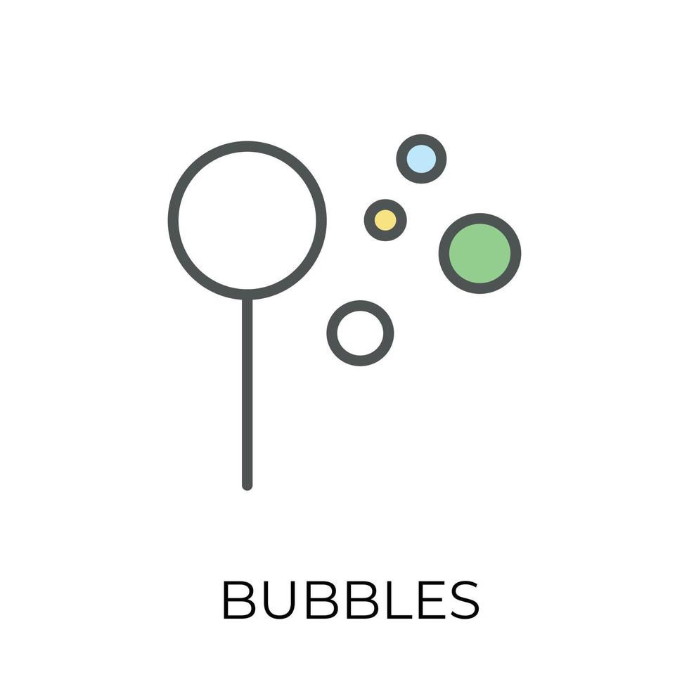 Trendy Bubbles Wand vector