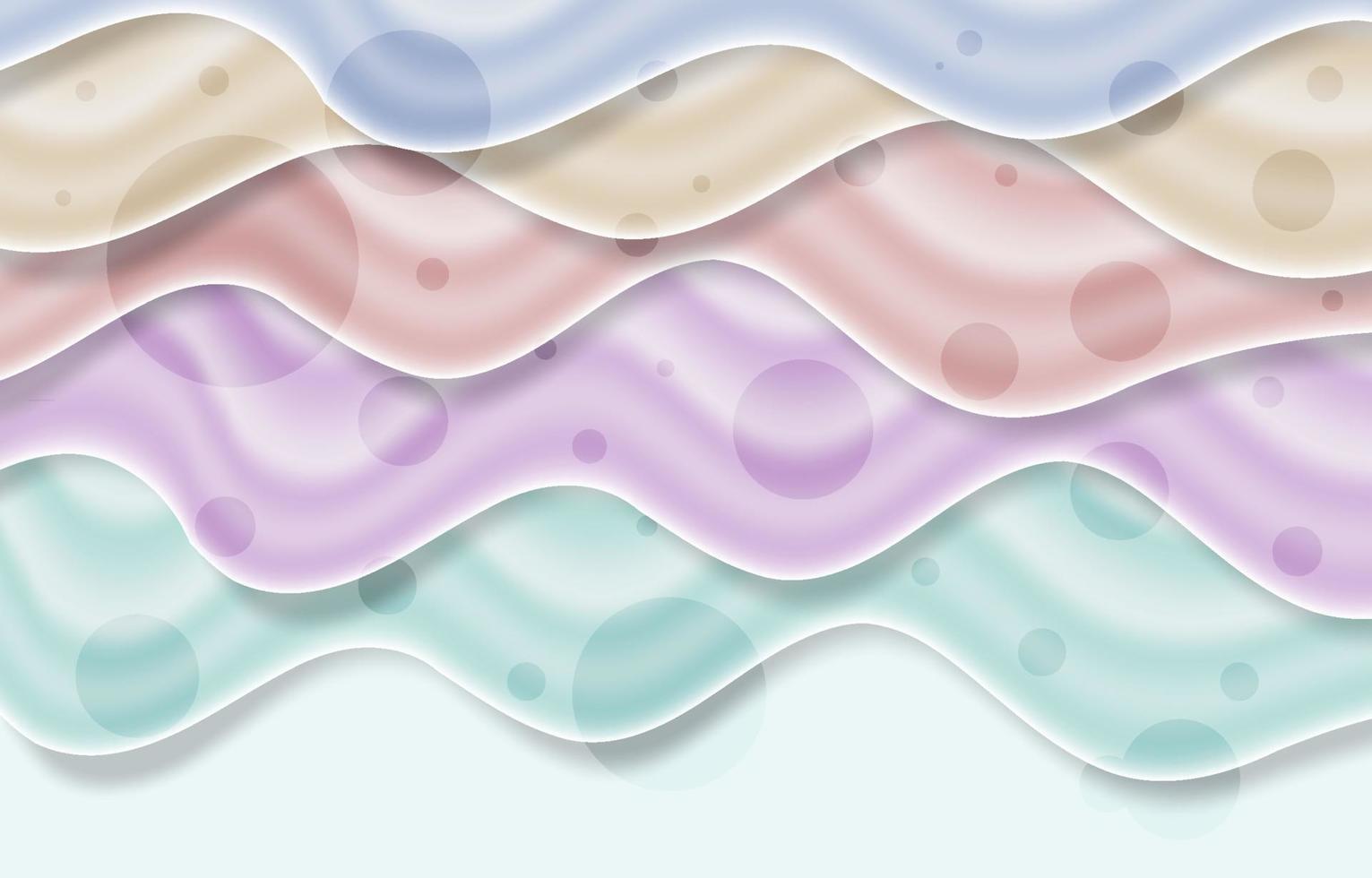 Abstract Colorful Wave Pastel Color Background vector