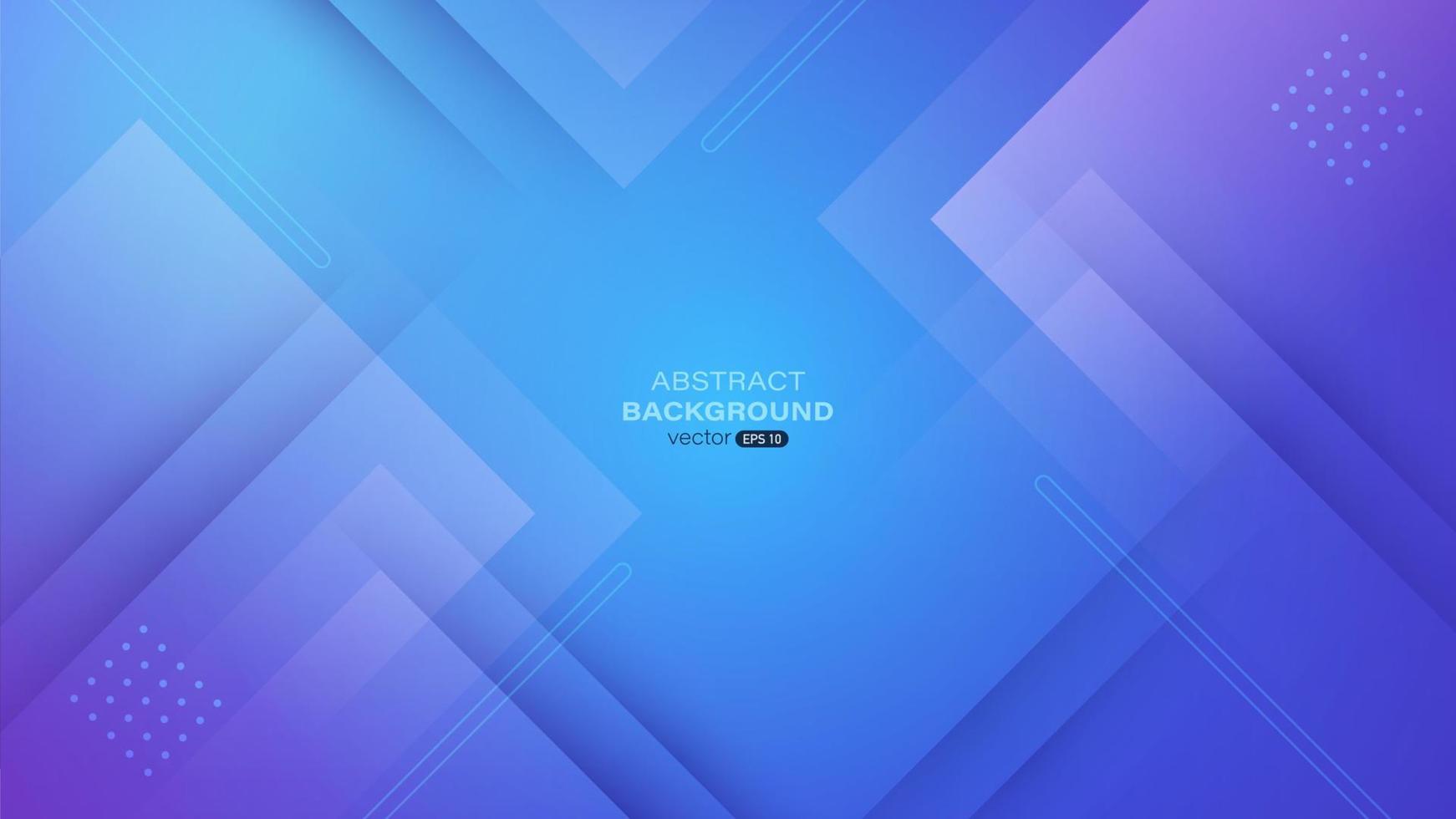 Abstract dynamic blue and purple gradient background vector