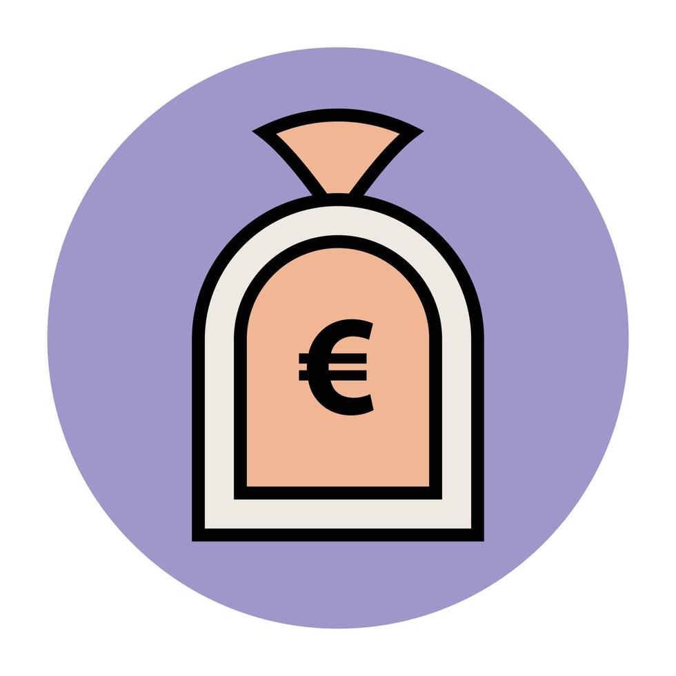 bolsa de dinero de moda vector