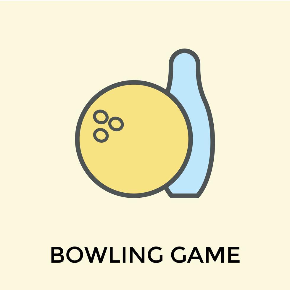Trendy Bowling Concepts vector