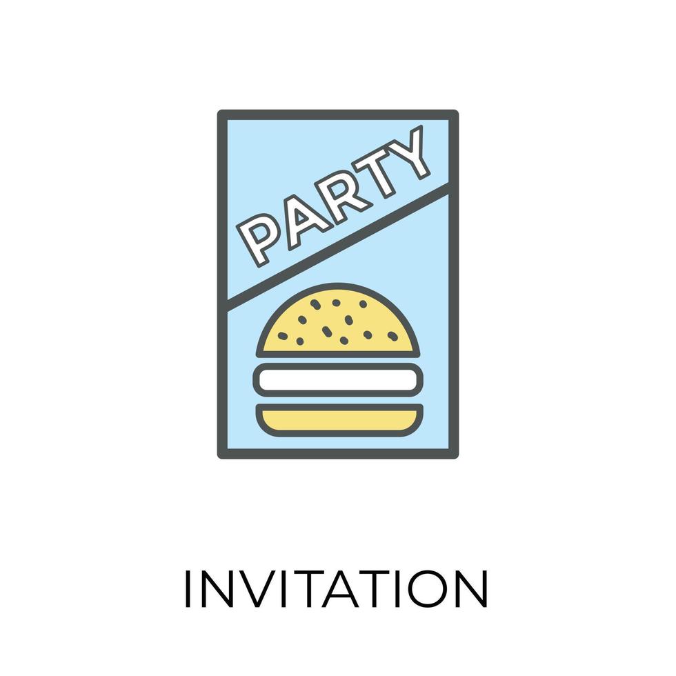 Trendy Party Menu vector