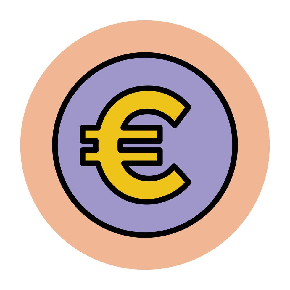 Trendy Euro Sign vector