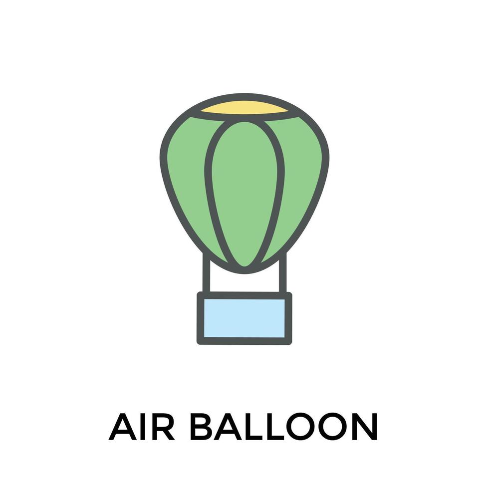 Trendy Air Balloon vector