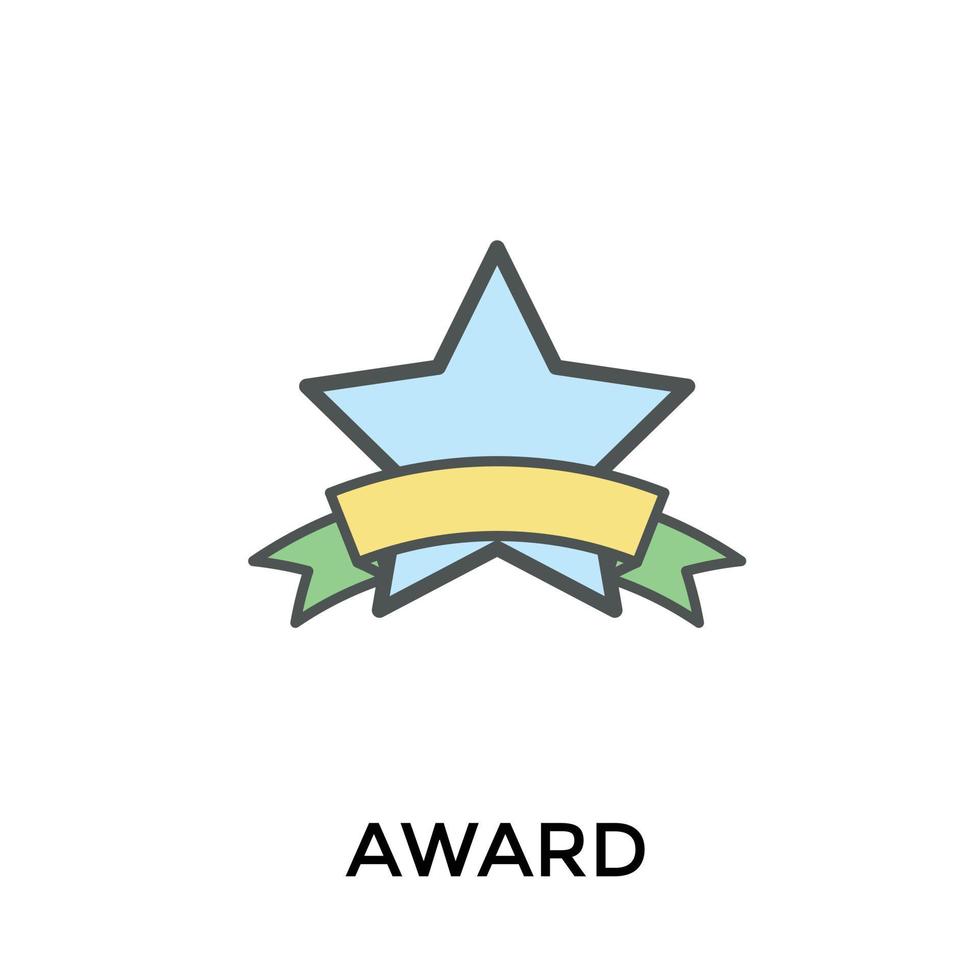 Trendy Award Ribbon vector