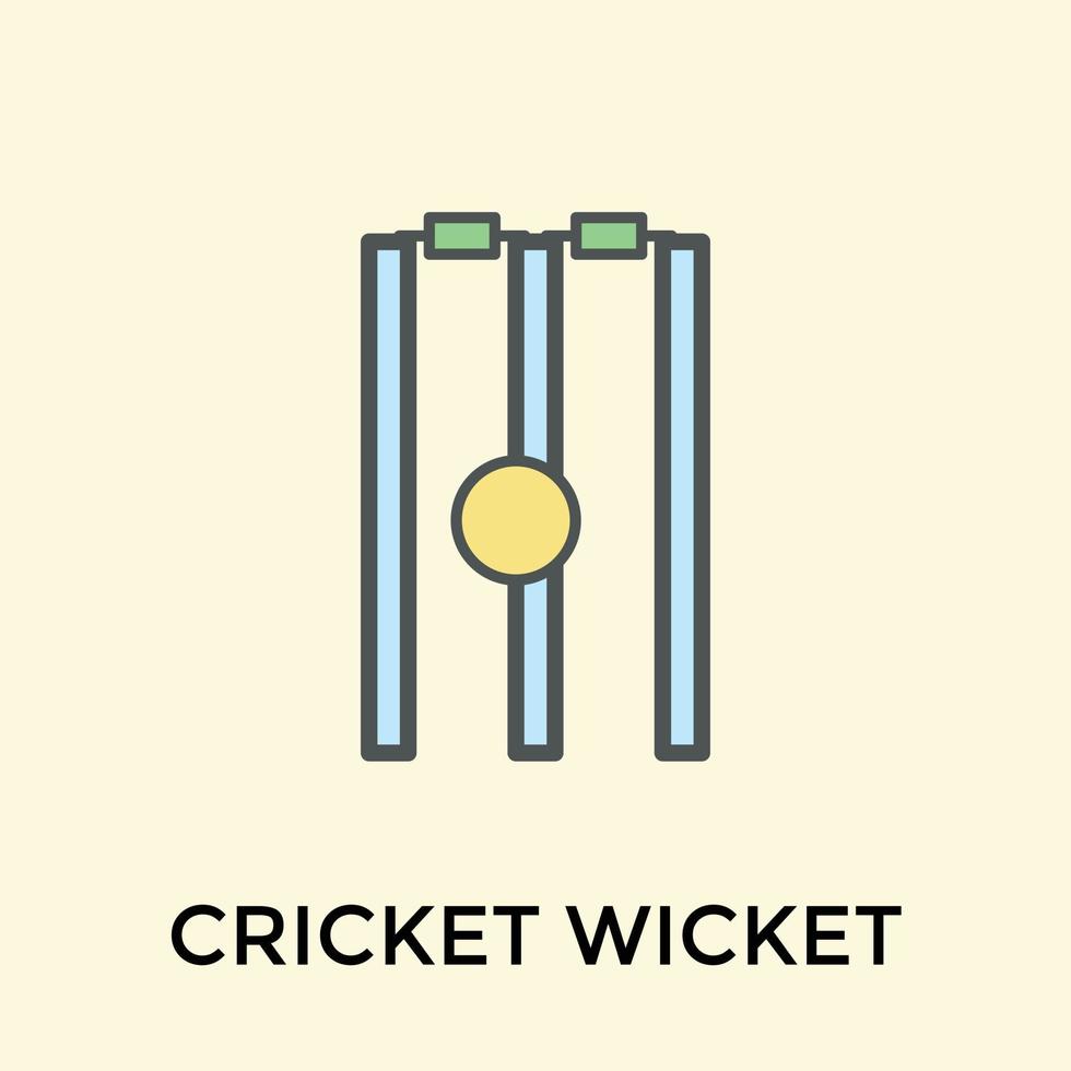 Trendy Wickets Concepts vector