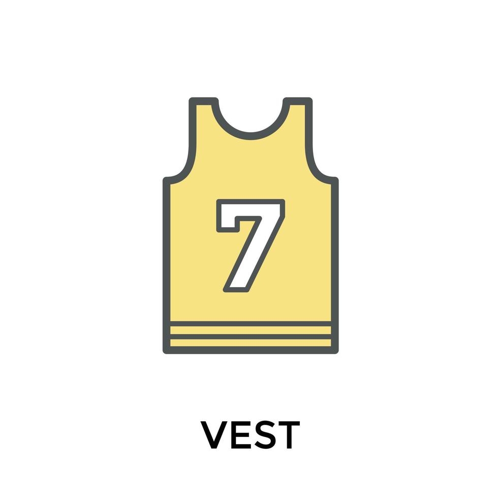 Trendy Sports Vest vector